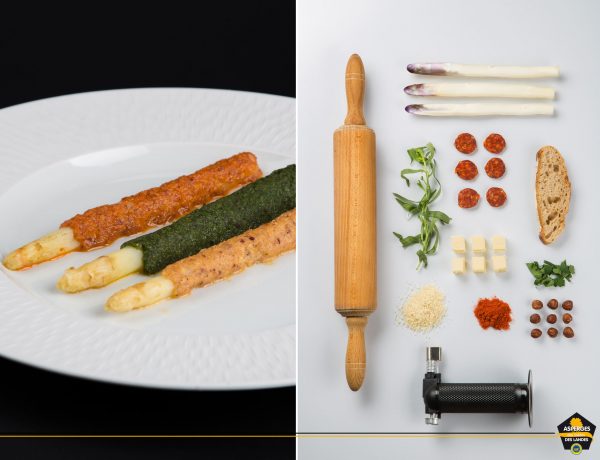 Recette de l'Asperge des Sables des Landes et ses trois gratinés