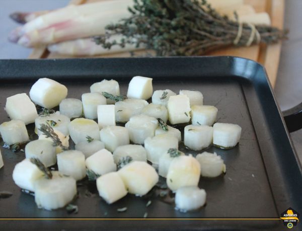 Cuisson à la plancha de l'Asperge des Sables des Landes