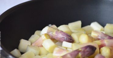 Asperge des Sables des Landes, cuisson à la poêle