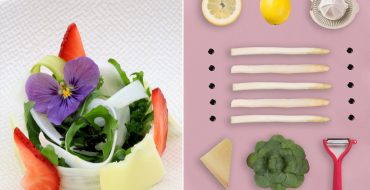 Recette de petite salade roquette et Asperge des Sables des Landes