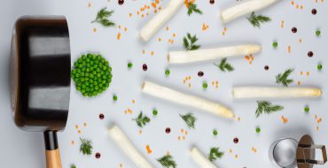Recette Asperge des Sables des Landes, fèves et lentilles corail