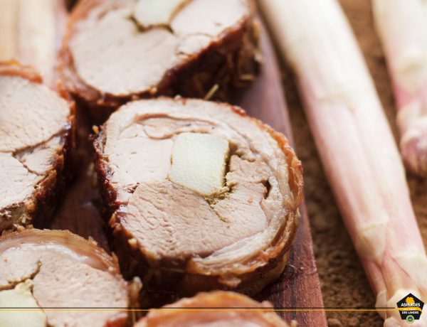 Recette d'agneau roulé au pesto et Asperges des Sables des Landes