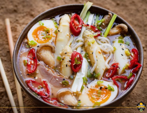 Recette de Ramen de porc aux Asperges des Sables des Landes