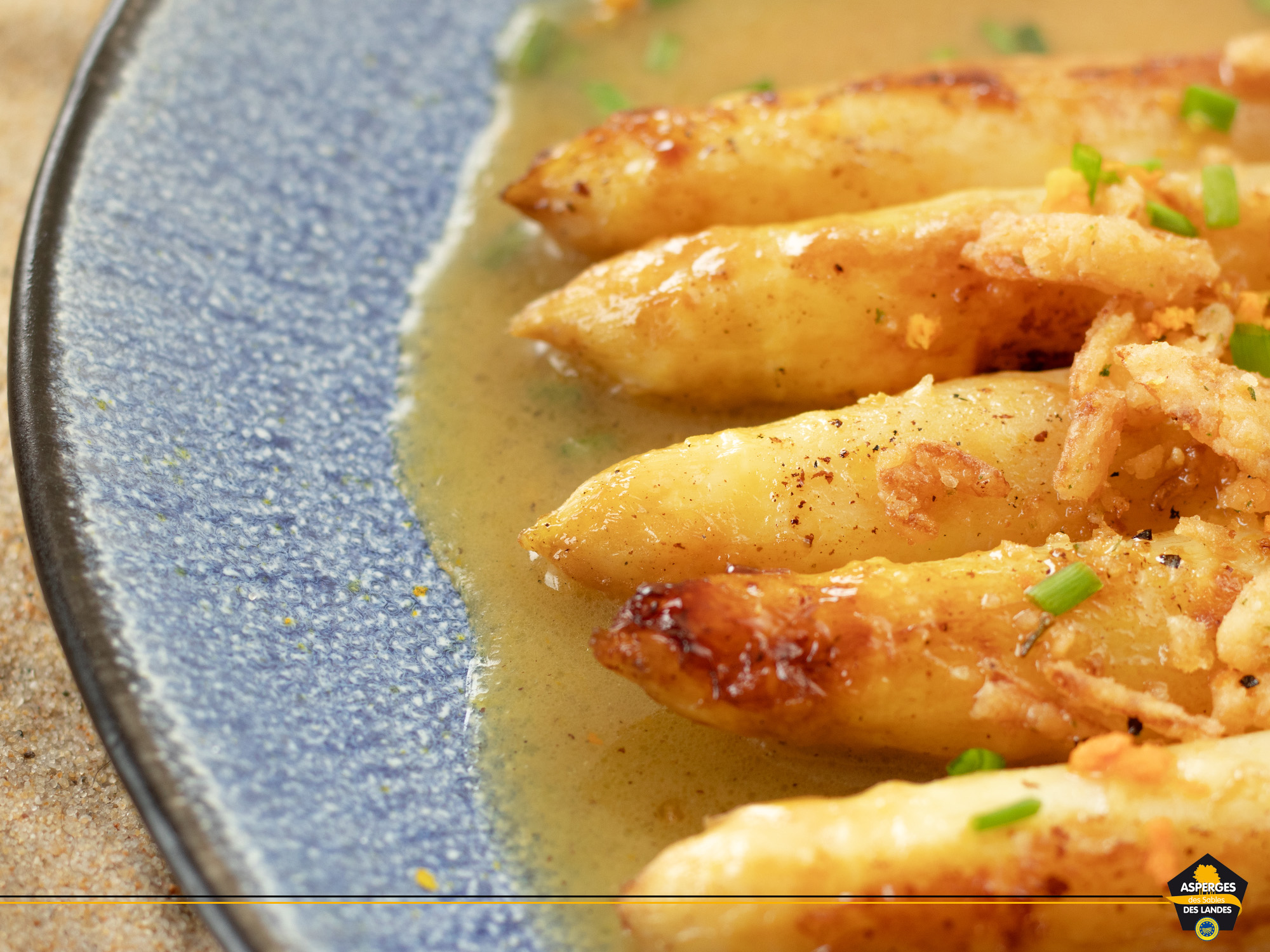 Asperges des Sables des Landes sauce Miso