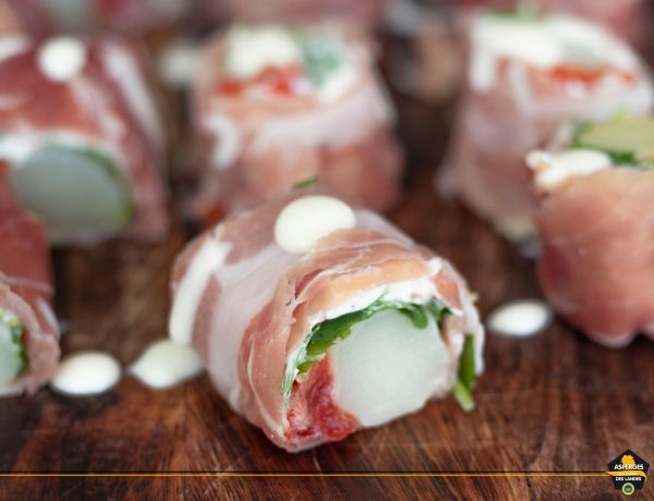 Recette de roulé au jambon de Pays et Asperges des Sables des Landes iGP et Label Rouge