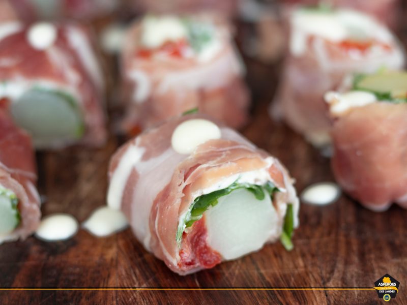 Recette de roulé au jambon de Pays et Asperges des Sables des Landes iGP et Label Rouge