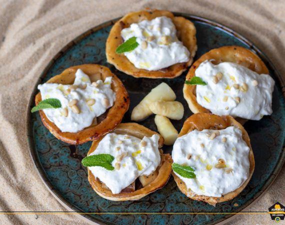 Tartes tatin aux Asperges des Sables des Landes iGp et Label Rouge