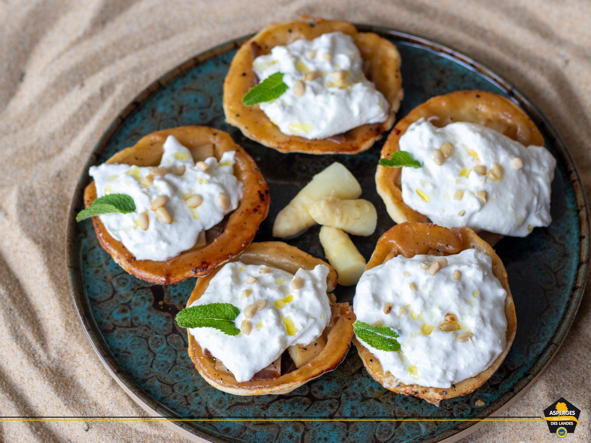 Tartes tatin aux Asperges des Sables des Landes iGp et Label Rouge